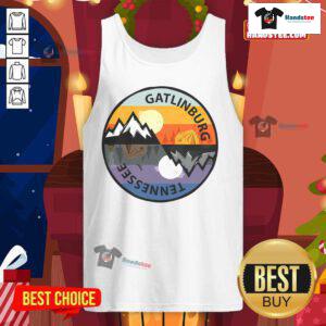 Nice Gatlinburg Tennessee retro vintage tank top in vibrant colors, perfect for summer outings and casual wear.