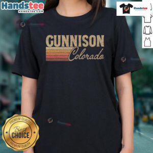 Nice Gunnison Colorado ladies tee featuring a stylish design perfect for outdoor adventures and casual wear.