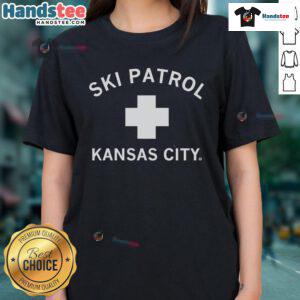 Nice Kansas City Ski Patrol Ladies Tee featuring a stylish design perfect for winter sports enthusiasts.