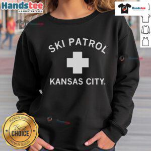 Nice Kansas City Ski Patrol sweatshirt featuring a stylish design, perfect for winter sports enthusiasts and casual wear.