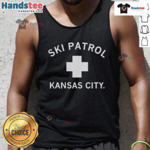 Nice Kansas City Ski Patrol tank top featuring a stylish design perfect for winter sports enthusiasts.