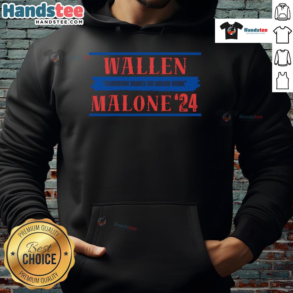 Nice Malone 24 Teamwork Makes The Dream Work Hoodie in stylish design, perfect for team spirit and casual wear.