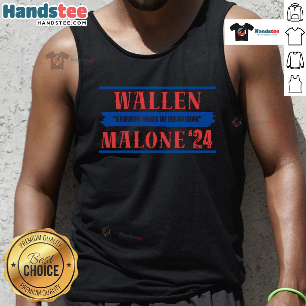 Teamwork Makes The Dream Work tank top by Nice Malone, featuring a stylish design perfect for casual wear and motivation.