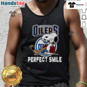 Alt Text: Cute Snoopy in a Detroit Red Wings tank top, showcasing a perfect smile, inspired by The Peanuts Movie hockey theme.