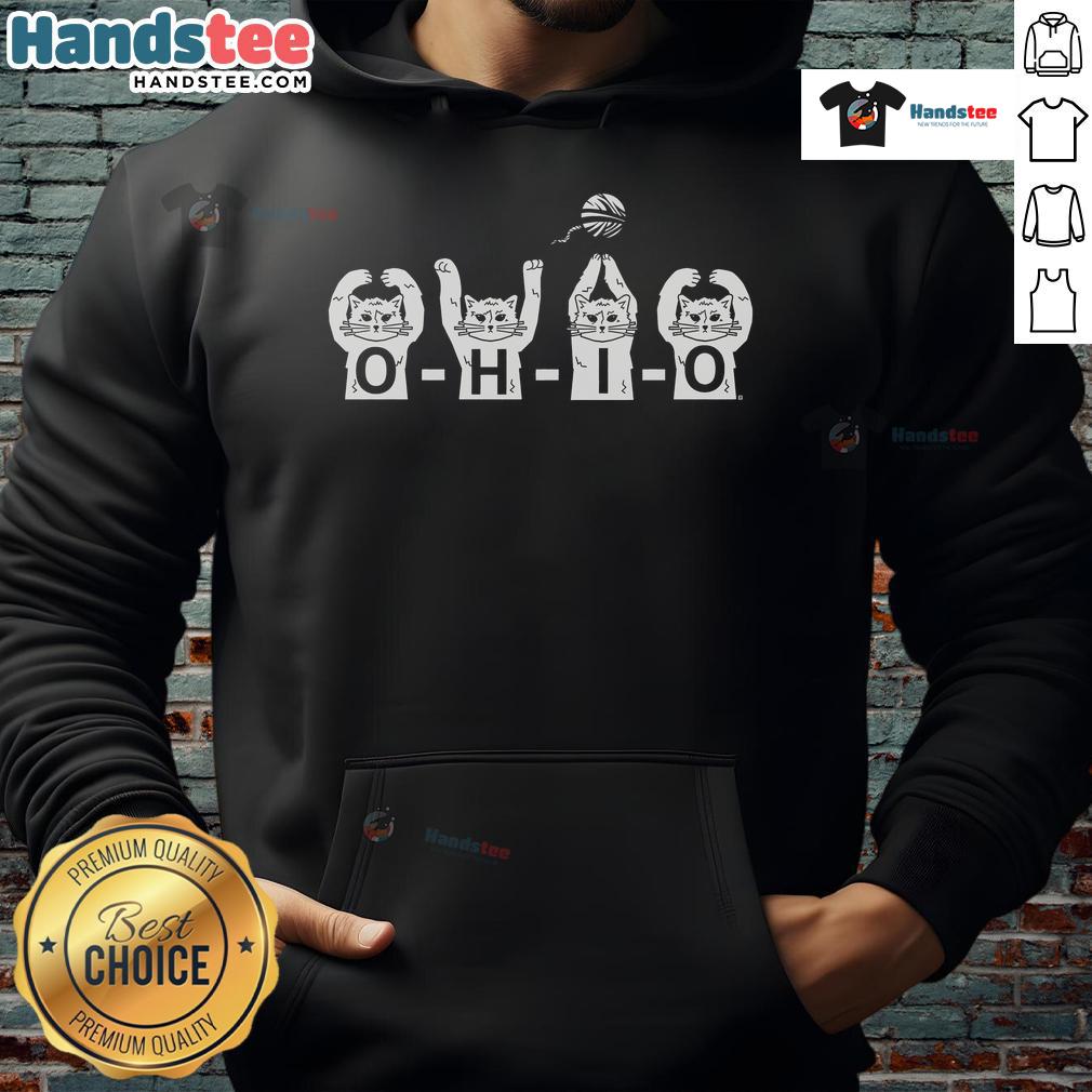 Nice Ohio Gary Hoodie displayed on a hanger, featuring a stylish design and vibrant colors, perfect for Ohio fans.