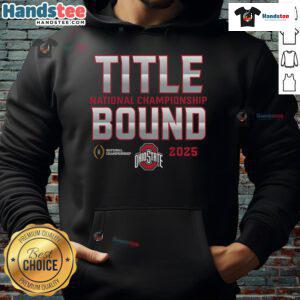 Ohio State Buckeyes 2025 National Championship hoodie, showcasing team colors and logo for college football fans.