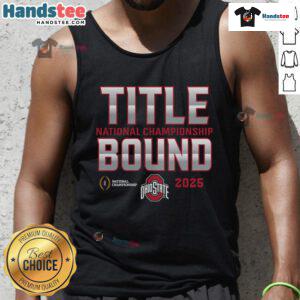 Ohio State Buckeyes tank top for 2025 College Football Playoff National Championship, showcasing team spirit and style.