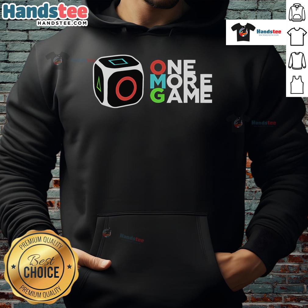 Nice One More Game Hoodie in vibrant colors, perfect for gamers and casual wear, showcasing a stylish design.