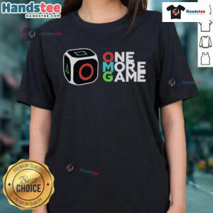 Stylish Nice One More Game Ladies Tee in vibrant colors, perfect for casual wear and gaming enthusiasts.