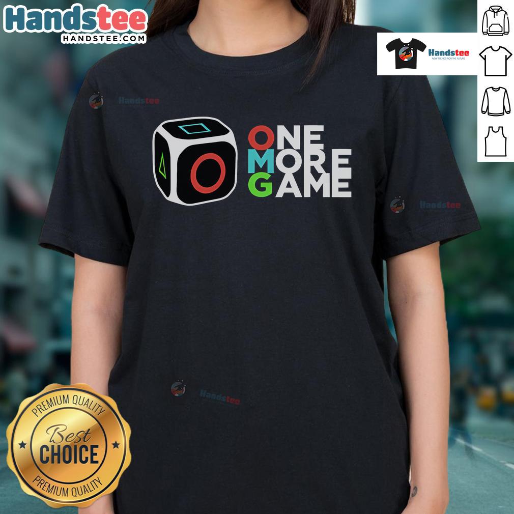 Stylish Nice One More Game Ladies Tee in vibrant colors, perfect for casual wear and gaming enthusiasts.