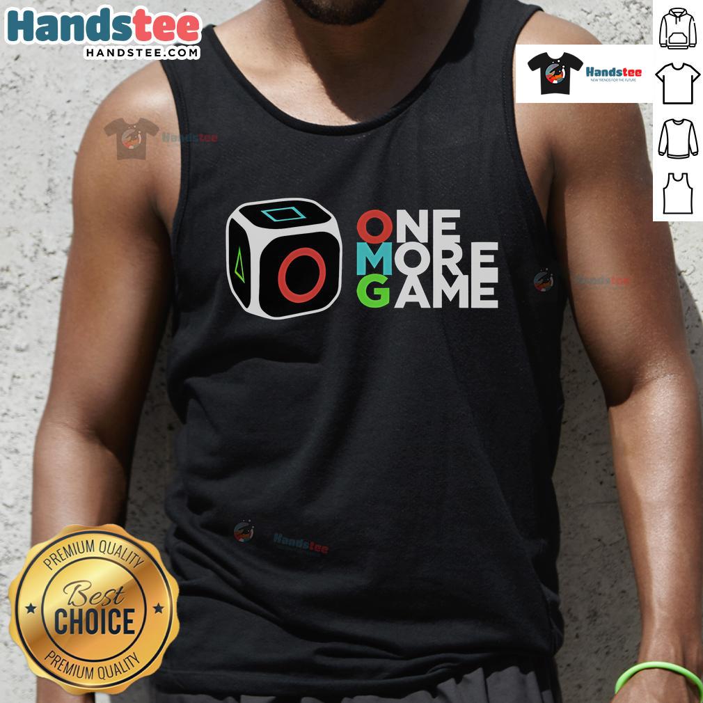 Stylish Nice One More Game tank top featuring a playful gaming graphic, perfect for casual wear and gaming enthusiasts.