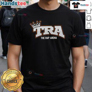 Nice The Rap Arena Tra Crown T-Shirt featuring a bold graphic design, perfect for hip-hop fashion enthusiasts.