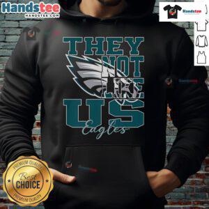 Nice They Not Like Us Philadelphia Eagles NFL Football Hoodie in green, featuring team logo and stylish design.