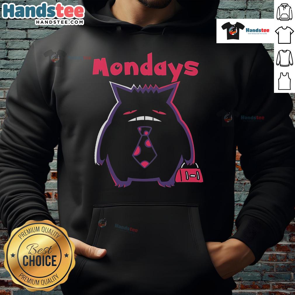 Cozy Nice Tired Gengar Pokmon Mondays hoodie featuring a playful Gengar design, perfect for Pokmon fans.