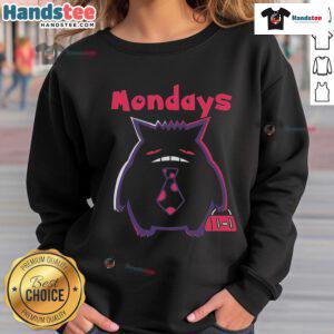 Cozy Nice Tired Gengar Pokemon Mondays sweatshirt featuring a playful Gengar design perfect for Pokmon fans.