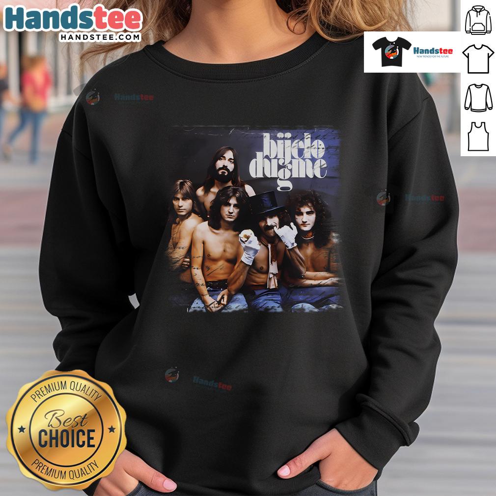 Official Bijelo Dugme music sweatshirt featuring LP cover design, celebrating Bosna, Hrvatska, Srbija, and Exyu culture.