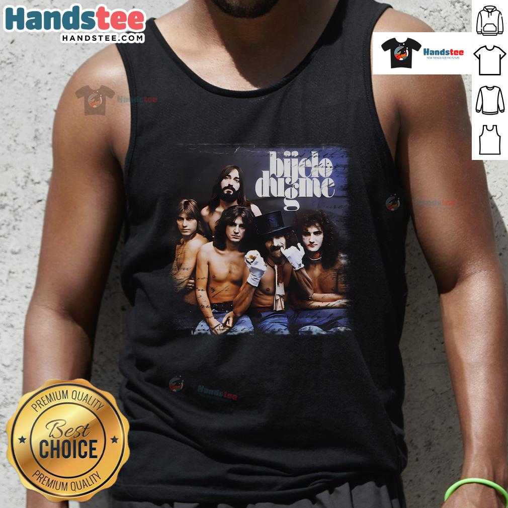 Official Bijelo Dugme music LP cover featuring iconic tank top design, celebrating Bosna, Hrvatska, Srbija, and Exyu culture.