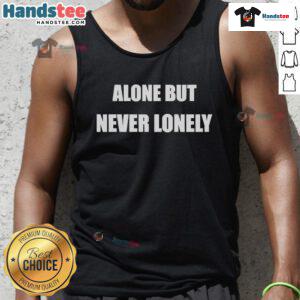 Official Mark Vientos Alone But Never Lonely tank top featuring a stylish design, perfect for casual wear and self-expression.