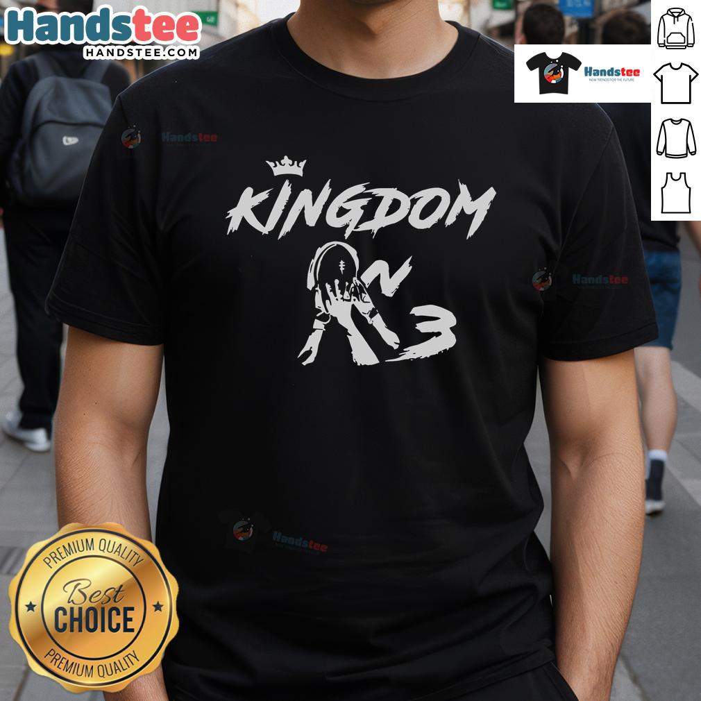 Alt Text: Official Nebraska Husker Cornhuskers Kingdom T-Shirt featuring bold team logo and vibrant red color for fans.