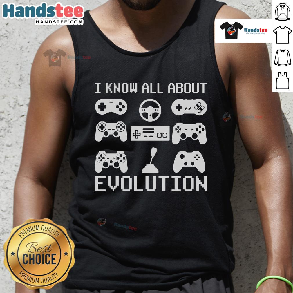 Retro vintage tank top featuring iconic 80s and 90s video game graphics, perfect for nostalgic gamers.