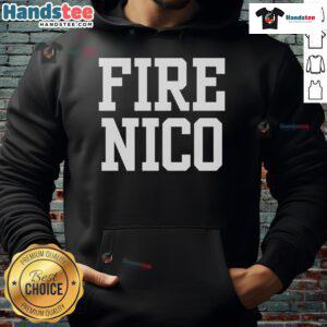 Funny Fire Nico Hoodie design featuring vibrant flames and playful graphics, perfect for casual wear and making a statement.