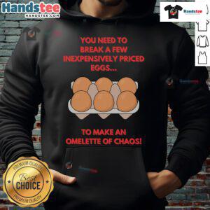 Funny Omelette of Chaos Hoodie with colorful graphics and playful design, perfect for quirky fashion lovers.