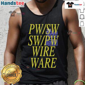 Funny PW SW SW PW wire ware NLE Choppa music tank top featuring vibrant design and playful graphics for music fans.