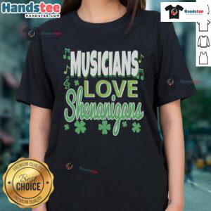 Funny St. Patrick's Day musician tee featuring playful love shenanigans, perfect for celebrating in style.
