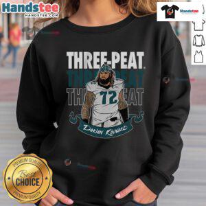 Good 2025 Darian Kinnard Three-Peat Sweatshirt showcasing stylish sports apparel for fans and athletes.