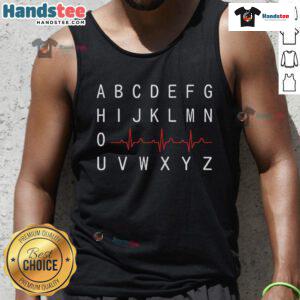 Good Alphabet PQRST Nurse Nursing Student Tank Top featuring colorful letters for aspiring healthcare professionals.