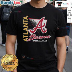 Good Atlanta Braves Side Arm Baseball Club T-Shirt featuring team logo and vibrant colors for fans and players.