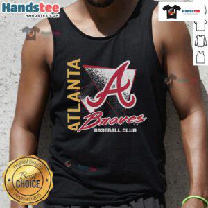 Good Atlanta Braves Side Arm Baseball Club tank top featuring a stylish design perfect for fans and summer wear.