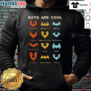 Alternative view of Good Bats Are Cool Different Kinds Of Bats Chiropterologist Wings T-Shirt