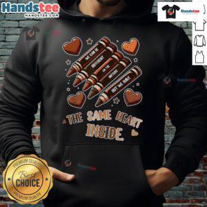 Good Crayons Same Heart Black History Month African American hoodie featuring vibrant colors and inspirational design.