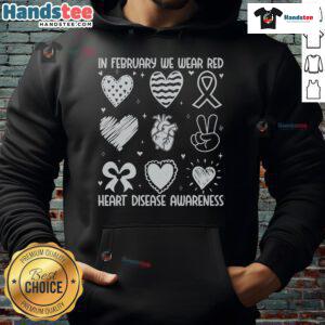 Good in February: We Wear Red CHD Heart Disease Awareness Hoodie, featuring a heart design promoting congenital heart disease awareness.