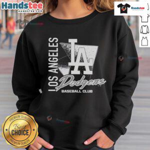 Cozy Los Angeles Dodgers side-arm sweatshirt featuring team logo, perfect for baseball fans and stylish casual wear.