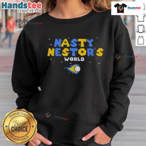 Good Nasty Nestors World Sweatshirt featuring a vibrant design and comfortable fit, perfect for casual wear.