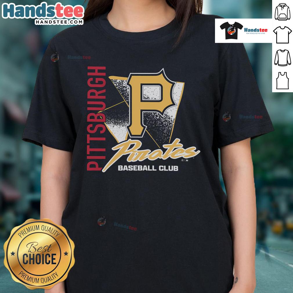 Good Pittsburgh Pirates Side Arm Baseball Club ladies tee featuring a stylish design for female fans of the team.