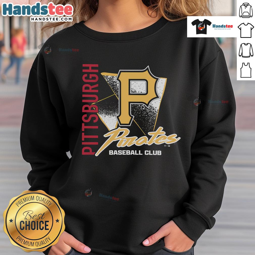 Good Pittsburgh Pirates Side Arm Baseball Club sweatshirt featuring team colors and logo, perfect for fans and casual wear.