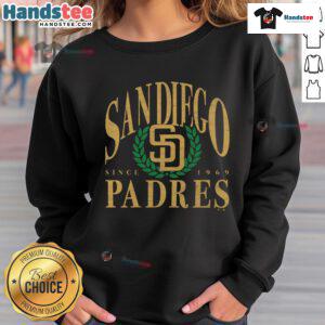 Good San Diego Padres pitchout since 1969 sweatshirt featuring team colors and logo, perfect for baseball fans.