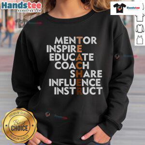 Hot black teacher wearing a melanin-inspired sweatshirt, showcasing pride in African American educators and culture.