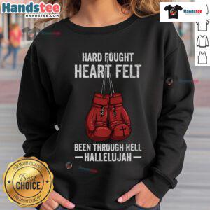 Hot Brandon Hard Fought Hallelujah Praise Jesus Lake Sweatshirt featuring vibrant colors and a cozy design, perfect for casual wear.