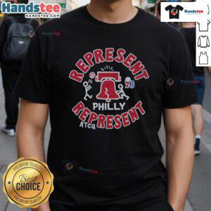 Alt Text: Nice A Tribe Called Quest X Philadelphia 76ers represent t-shirt featuring iconic design and bold graphics.