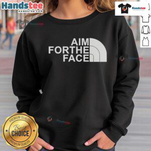 Nice Aim For The Face Sweatshirt in vibrant colors, showcasing a stylish design perfect for casual wear.