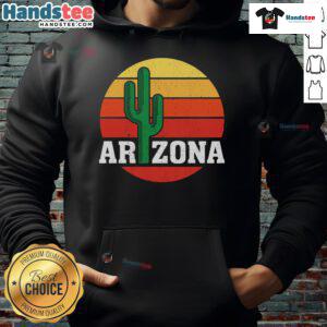 Nice Arizona cactus sunset hoodie featuring vibrant colors and a stunning desert landscape print for outdoor enthusiasts.