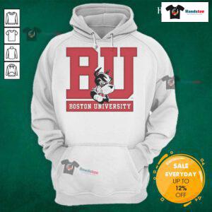 Cute infant hoodie featuring Boston University design, perfect for young fans of BU. Nice-BU-Boston-University hoodie.