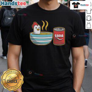 Nice Chicken Soup T-Shirt featuring a colorful graphic and playful text, perfect for soup lovers and casual wear.