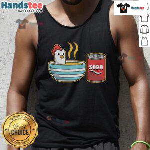 Stylish Nice Chicken Soup tank top featuring a fun graphic design, perfect for casual wear and food lovers.