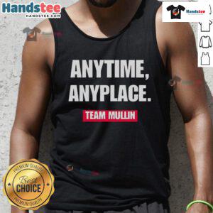 Team Mullin tank top featuring Markwayne Mullin, perfect for any occasion, showcasing a stylish design and vibrant colors.