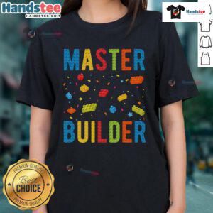 Nice Master Builder Ladies Tee featuring a stylish design perfect for female gamers and builders, showcasing creativity and fun.